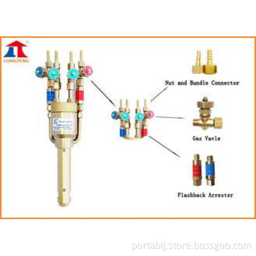 Brass 30mm Flame Cutting Torch Zinc Powder Spraying And Mar